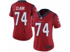 Women Nike Houston Texans #74 Chris Clark Vapor Untouchable Limited Red Alternate NFL Jersey