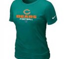 Women Chicago Bears light green T-Shirt