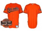 mlb Baltimore Orioles Blank Orange Cool Base[20th Anniversary Patch]