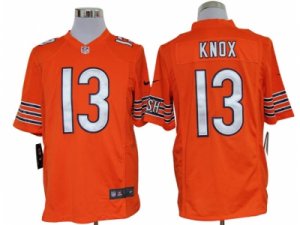 Nike Chicago Bears #13 Johnny Knox Orange Game Jerseys