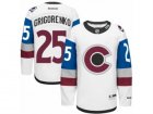 Mens Reebok Colorado Avalanche #25 Mikhail Grigorenko Authentic White 2016 Stadium Series NHL Jersey