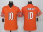 Nike Bears #10 Mitchell Trubisky Orange Women Vapor Untouchable Limited Player Jersey