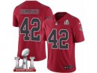 Youth Nike Atlanta Falcons #42 Patrick DiMarco Limited Red Rush Super Bowl LI 51 NFL Jersey