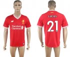 2017-18 Liverpool 21 LUCAS Home Thailand Soccer Jersey