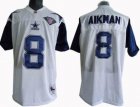 Dallas Cowboys #8 Troy Aikman white[m&n 75th]