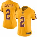 Women's Nike Washington Redskins #2 Nate Sudfeld Limited Gold Rush NFL Jersey