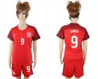 2017-18 USA 9 ZARDES Women Away Soccer Jersey