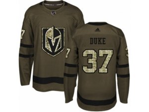 Adidas Vegas Golden Knights #37 Reid Duke Authentic Green Salute to Service NHL Jersey