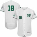Mens Majestic Washington Nationals #18 Matt Belisle White Celtic Flexbase Authentic Collection MLB Jersey