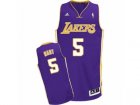 Men Adidas Los Angeles Lakers #5 Josh Hart Swingman Purple Road NBA Jersey
