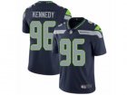 Mens Nike Seattle Seahawks #96 Cortez Kennedy Vapor Untouchable Limited Steel Blue Team Color NFL Jersey