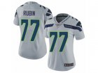 Women Nike Seattle Seahawks #77 Ahtyba Rubin Vapor Untouchable Limited Grey Alternate NFL Jersey