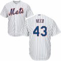Mens Majestic New York Mets #43 Addison Reed Authentic White Home Cool Base MLB Jersey