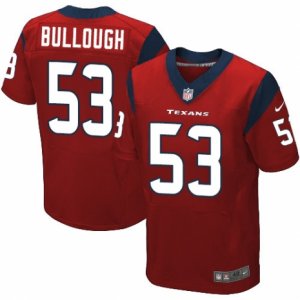 Mens Nike Houston Texans #53 Max Bullough Elite Red Alternate NFL Jersey