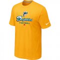 Miami Dolphins Critical Victory Yellow T-Shirt
