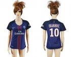Womens Paris Saint-Germain #10 Ibrahimovic Home Soccer Club Jersey