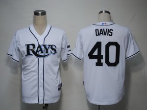 MLB Tampa Bay Rays #40 Davis White[Cool Base]