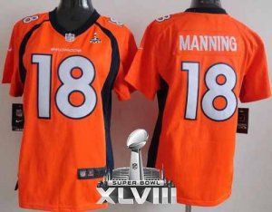 2014 super bowl xlvii nike women nfl jerseys denver broncos #18 manning orange[new nike]