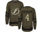 Adidas Tampa Bay Lightning #4 Vincent Lecavalier Green Salute to Service Stitched NHL Jersey