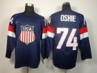 2014 Olympic Team USA #74 TJ Oshie Navy Blue Stitched NH