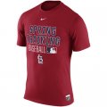 MLB Men's St. Louis Cardinals Nike 2016 Authentic Collection Legend Issue Spring Training Performance T-Shirt - Red