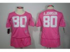 Nike Women Houston Texans #80 Andre Johnson pink Jerseysï¼ˆBreast Cancer Awarenessï¼‰