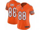 Women Nike Chicago Bears #88 Dion Sims Vapor Untouchable Limited Orange Rush NFL Jersey