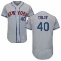 Mens Majestic New York Mets #40 Bartolo Colon Grey Flexbase Authentic Collection MLB Jersey