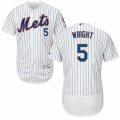 Mens Majestic New York Mets #5 David Wright White Flexbase Authentic Collection MLB Jersey