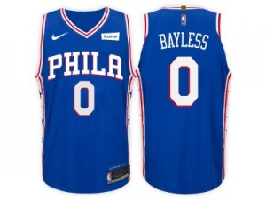 Nike NBA Philadelphia 76ers #0 Jerryd Bayless Jersey 2017-18 New Season Blue Jersey