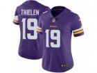 Women Nike Minnesota Vikings #19 Adam Thielen Vapor Untouchable Limited Purple Team Color NFL Jersey