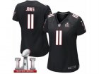 Womens Nike Atlanta Falcons #11 Julio Jones Limited Black Alternate Super Bowl LI 51 NFL Jersey