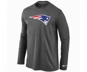 Nike New England Patriots Logo Long Sleeve T-Shirt D.Grey