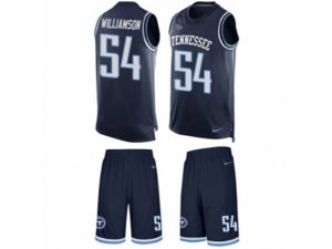 Nike Tennessee Titans #54 Avery Williamson Limited Navy Blue Tank Top Suit NFL Jersey