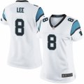 Womens Nike Carolina Panthers #8 Andy Lee Limited White NFL Jersey