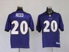 nfl baltimore ravens #20 reed purple