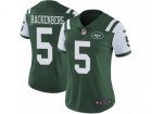Women Nike New York Jets #5 Christian Hackenberg Vapor Untouchable Limited Green Team Color NFL Jersey