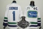 nhl vancouver canucks #1 mclean white 3rd[2011 stanley cup]