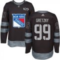 New York Rangers #99 Wayne Gretzky Black 1917-2017 100th Anniversary Stitched NHL Jersey