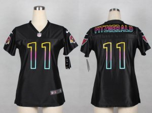Nike women Arizona Cardicals #11 Fitzgerald black jerseys[nike fashion]