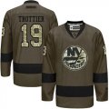 New York Islanders #19 Bryan Trottier Green Salute to Service Stitched NHL Jersey