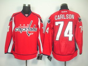 nhl washington capitals #74 carlson red