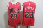 Bulls #23 Michael Jordan Red Nike Swingman Jersey