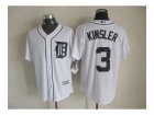MLB jerseys detroit tigers #3 kinsler white[kinsler]