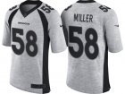Nike Denver Broncos #58 Von Miller 2016 Gridiron Gray II Mens NFL Limited Jersey