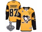 Youth Reebok Pittsburgh Penguins #87 Sidney Crosby Premier Gold 2017 Stadium Series 2017 Stanley Cup Final NHL Jersey