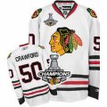 nhl jerseys chicago blackhawks #50 crawford white[2013 Stanley cup champions]