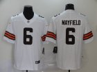 Nike Browns #6 Baker Mayfield White 2020 New Vapor Untouchable Limited Jersey