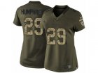 Women Nike Baltimore Ravens #29 Marlon Humphrey Limited Green Salute to Service NFL Jersey