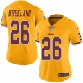 Women's Nike Washington Redskins #26 Bashaud Breeland Limited Gold Rush NFL Jersey